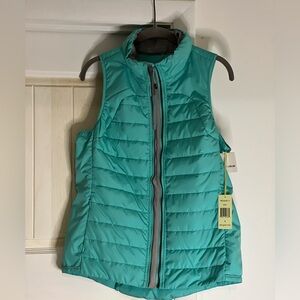Tangerine Aqua Puffer Vest